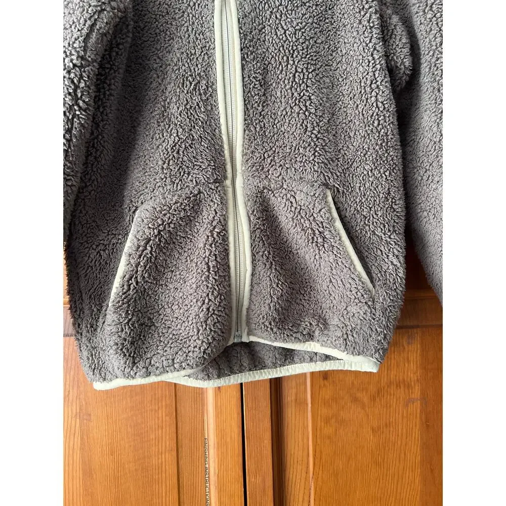 The North Face Kids Sherpa Fleece Zip Hoodie Neutral Taupe Brown Size 5